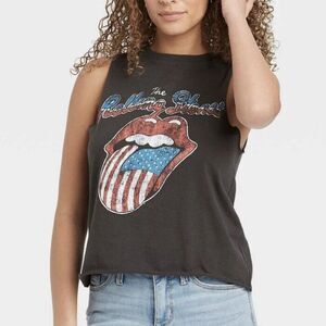 The Rolling Stones USA Lips Muscle Shirt Tank Top Size XXL